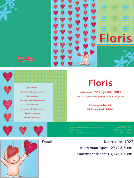 Detail hartjes floris