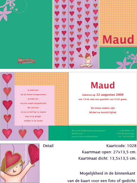 Detail hartjes maud