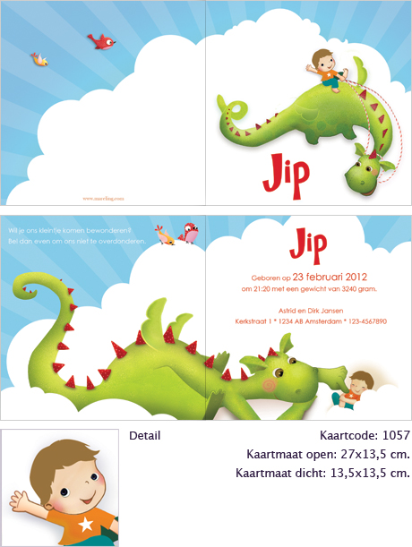 Detail Baby op vliegende draak